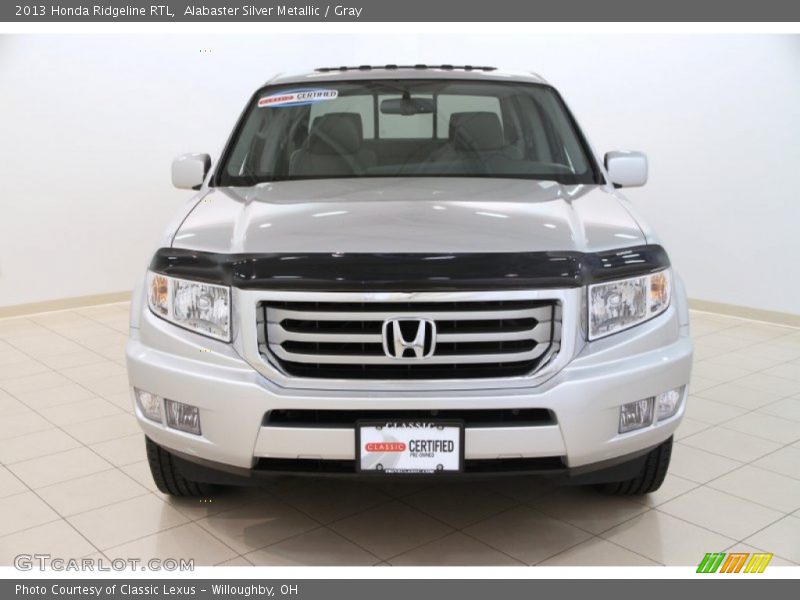 Alabaster Silver Metallic / Gray 2013 Honda Ridgeline RTL