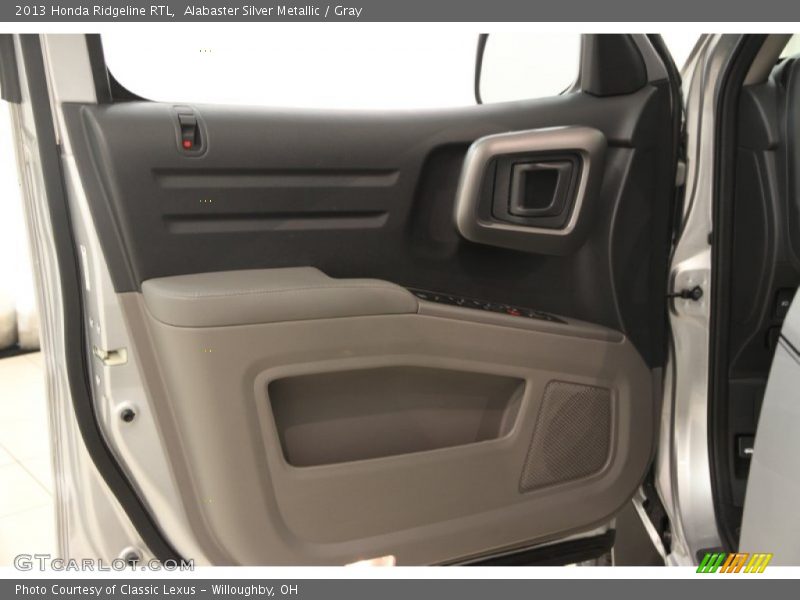 Alabaster Silver Metallic / Gray 2013 Honda Ridgeline RTL