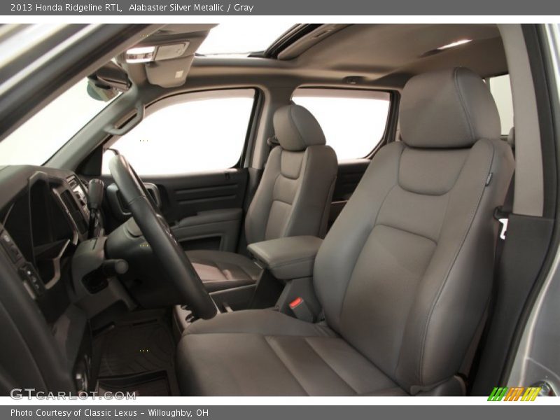 Alabaster Silver Metallic / Gray 2013 Honda Ridgeline RTL
