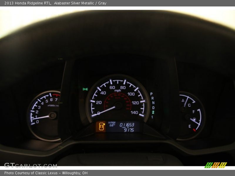 Alabaster Silver Metallic / Gray 2013 Honda Ridgeline RTL