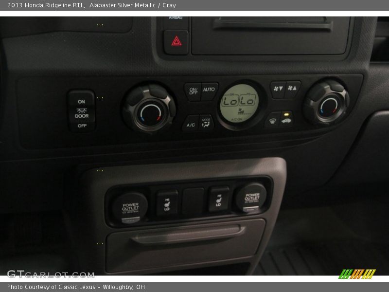 Alabaster Silver Metallic / Gray 2013 Honda Ridgeline RTL