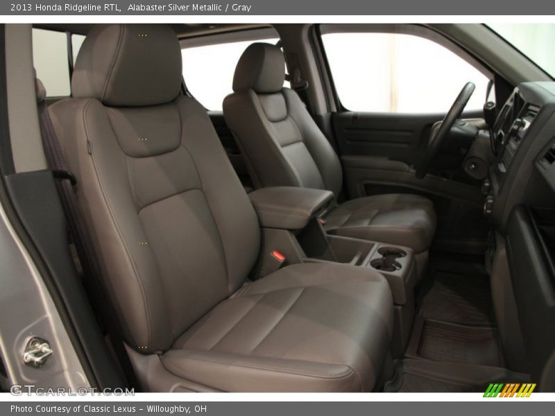 Alabaster Silver Metallic / Gray 2013 Honda Ridgeline RTL