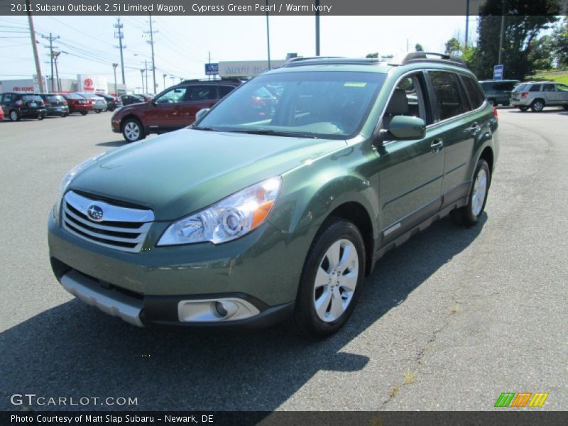 Cypress Green Pearl / Warm Ivory 2011 Subaru Outback 2.5i Limited Wagon