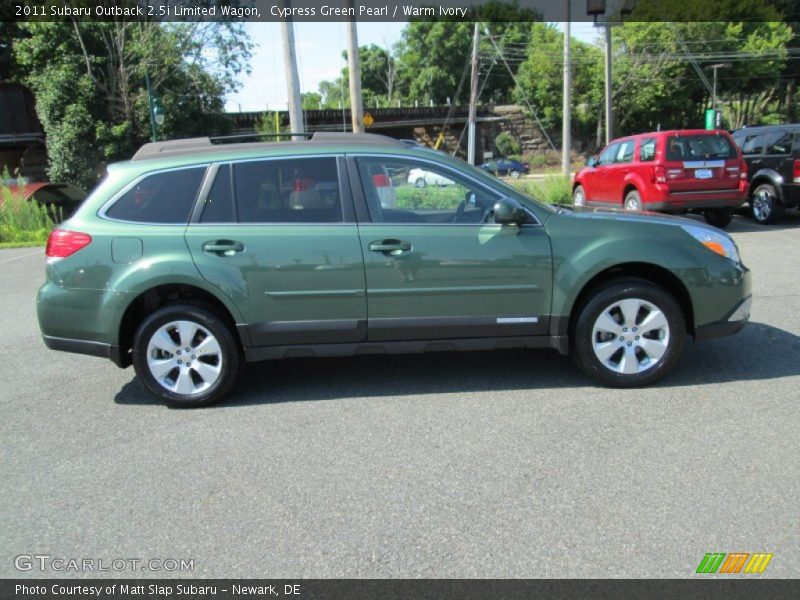 Cypress Green Pearl / Warm Ivory 2011 Subaru Outback 2.5i Limited Wagon