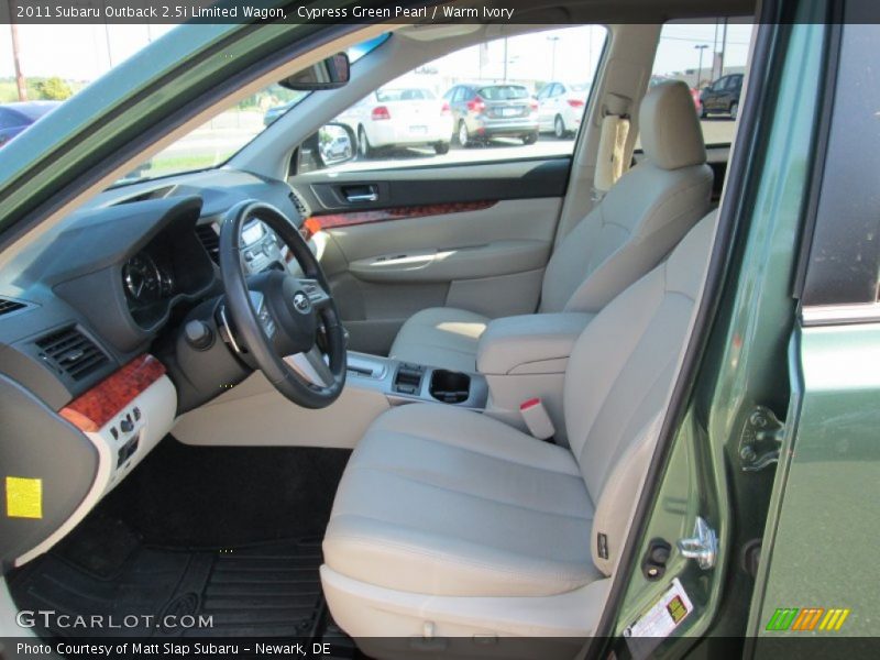 Cypress Green Pearl / Warm Ivory 2011 Subaru Outback 2.5i Limited Wagon