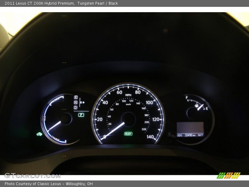 Tungsten Pearl / Black 2011 Lexus CT 200h Hybrid Premium