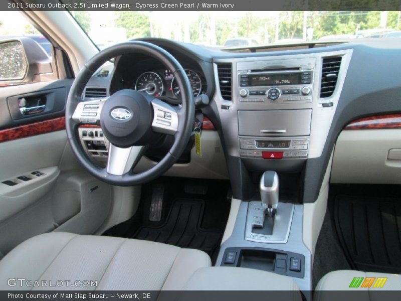 Cypress Green Pearl / Warm Ivory 2011 Subaru Outback 2.5i Limited Wagon