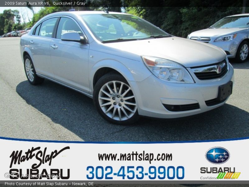 Quicksilver / Gray 2009 Saturn Aura XR V6