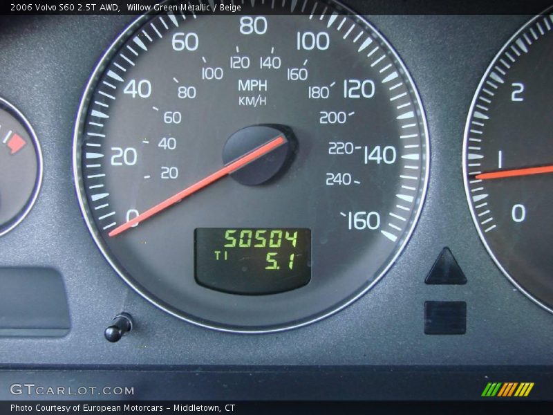 Willow Green Metallic / Beige 2006 Volvo S60 2.5T AWD