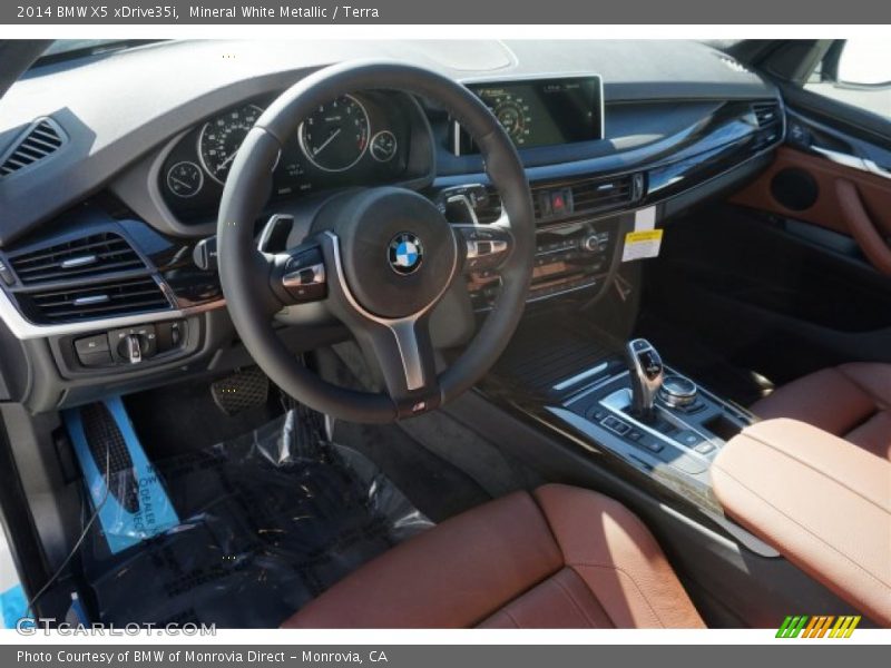 Mineral White Metallic / Terra 2014 BMW X5 xDrive35i