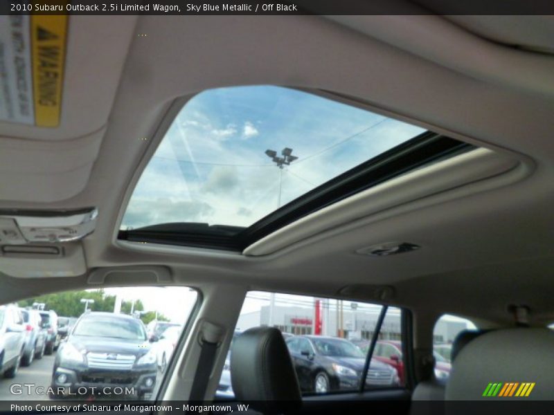 Sky Blue Metallic / Off Black 2010 Subaru Outback 2.5i Limited Wagon