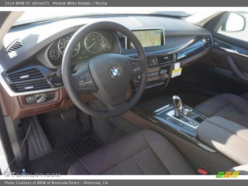 Mineral White Metallic / Mocha 2014 BMW X5 xDrive35i