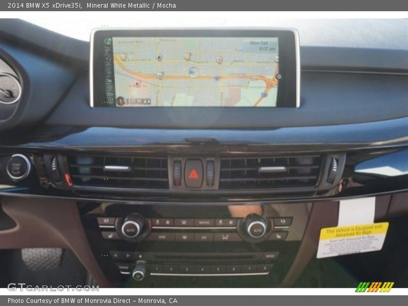 Mineral White Metallic / Mocha 2014 BMW X5 xDrive35i