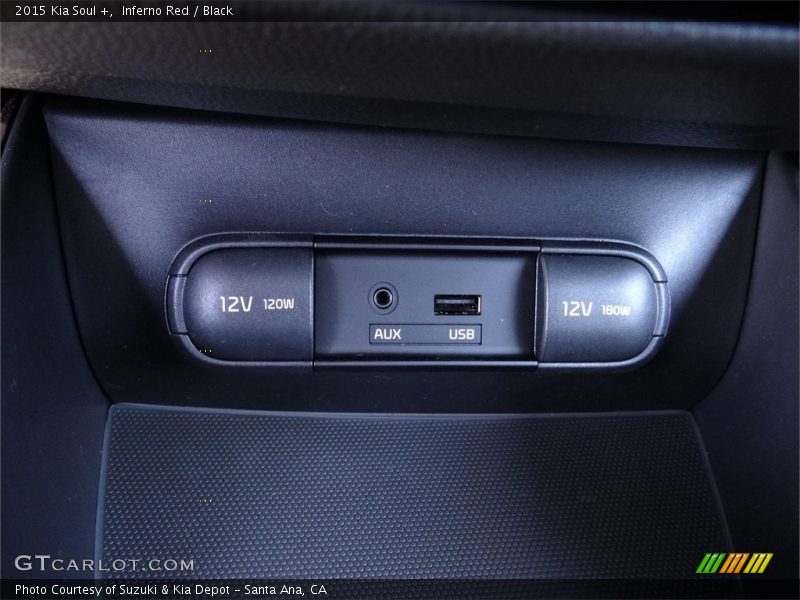 Inferno Red / Black 2015 Kia Soul +