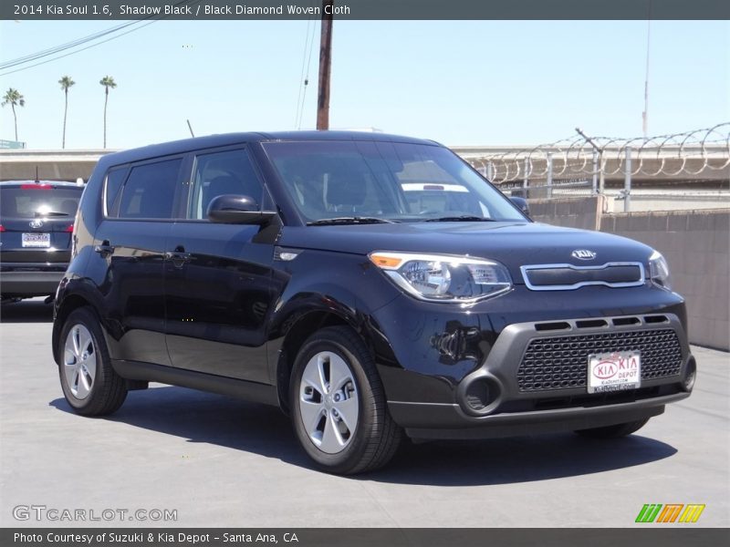 Shadow Black / Black Diamond Woven Cloth 2014 Kia Soul 1.6
