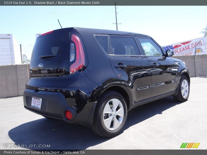 Shadow Black / Black Diamond Woven Cloth 2014 Kia Soul 1.6