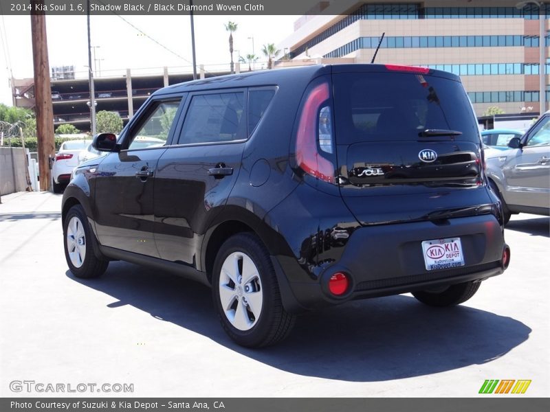 Shadow Black / Black Diamond Woven Cloth 2014 Kia Soul 1.6