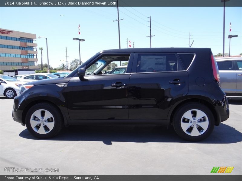 Shadow Black / Black Diamond Woven Cloth 2014 Kia Soul 1.6