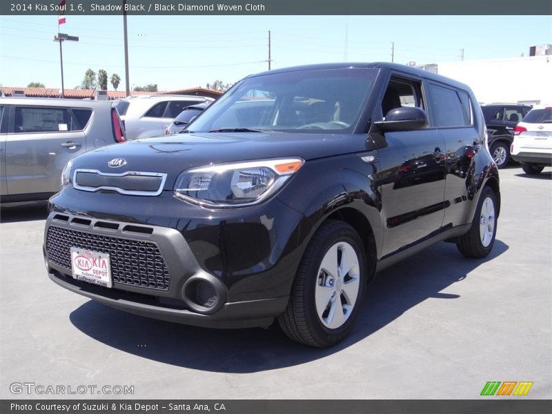 Shadow Black / Black Diamond Woven Cloth 2014 Kia Soul 1.6