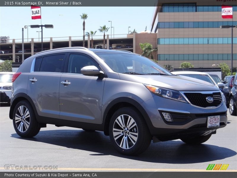Mineral Silver / Black 2015 Kia Sportage EX