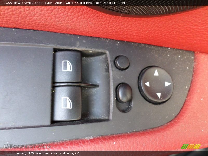 Alpine White / Coral Red/Black Dakota Leather 2009 BMW 3 Series 328i Coupe