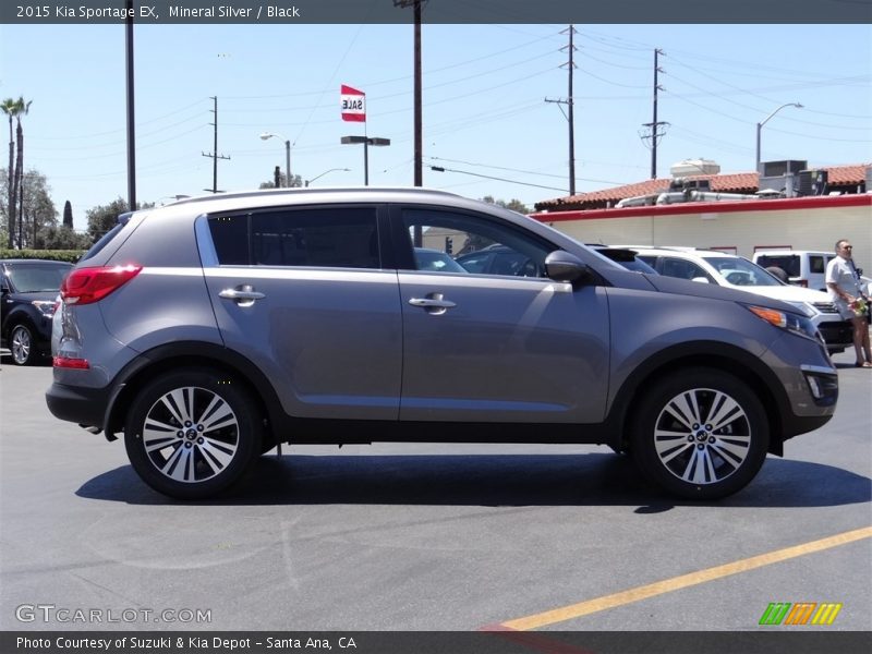 Mineral Silver / Black 2015 Kia Sportage EX