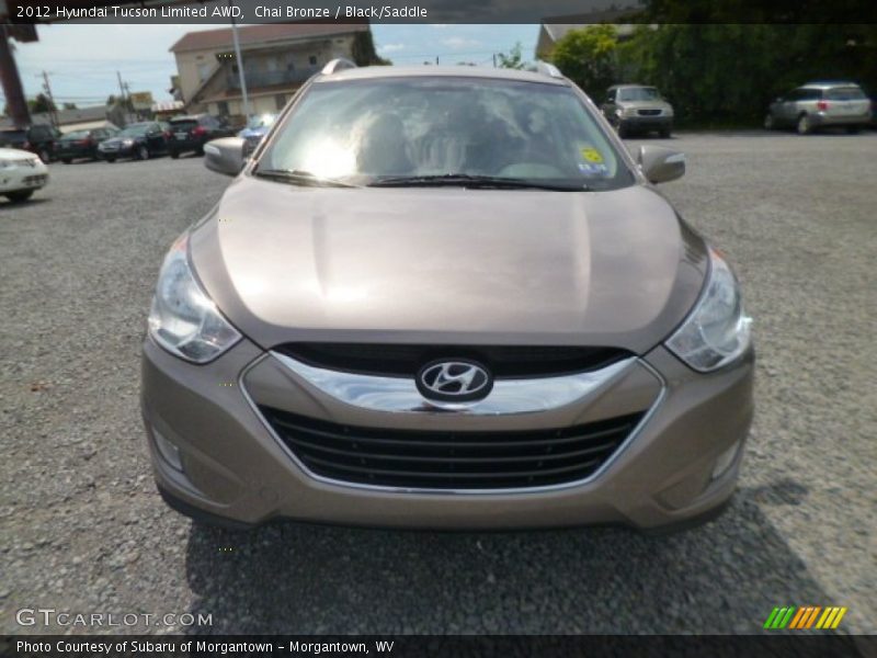 Chai Bronze / Black/Saddle 2012 Hyundai Tucson Limited AWD