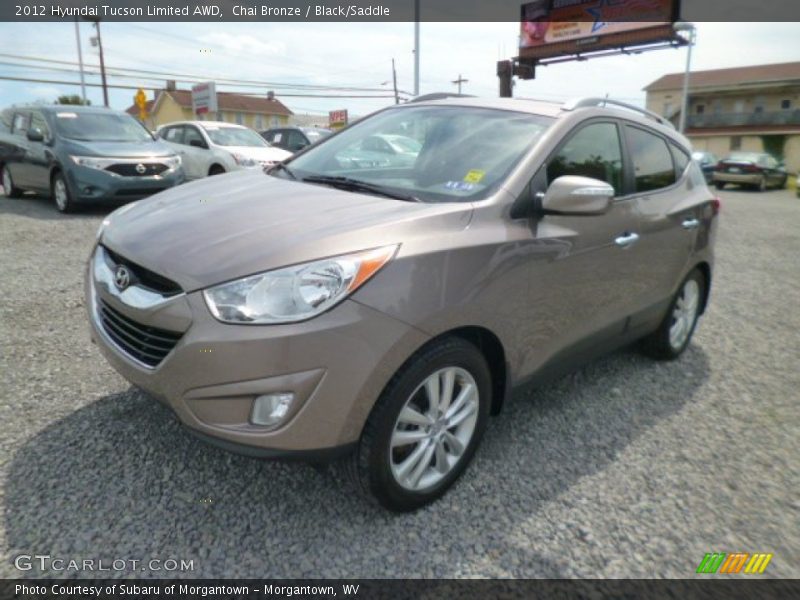 Chai Bronze / Black/Saddle 2012 Hyundai Tucson Limited AWD