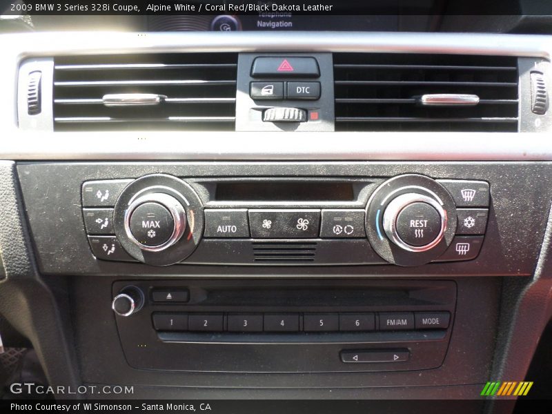 Alpine White / Coral Red/Black Dakota Leather 2009 BMW 3 Series 328i Coupe