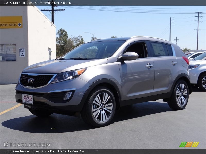 Mineral Silver / Black 2015 Kia Sportage EX