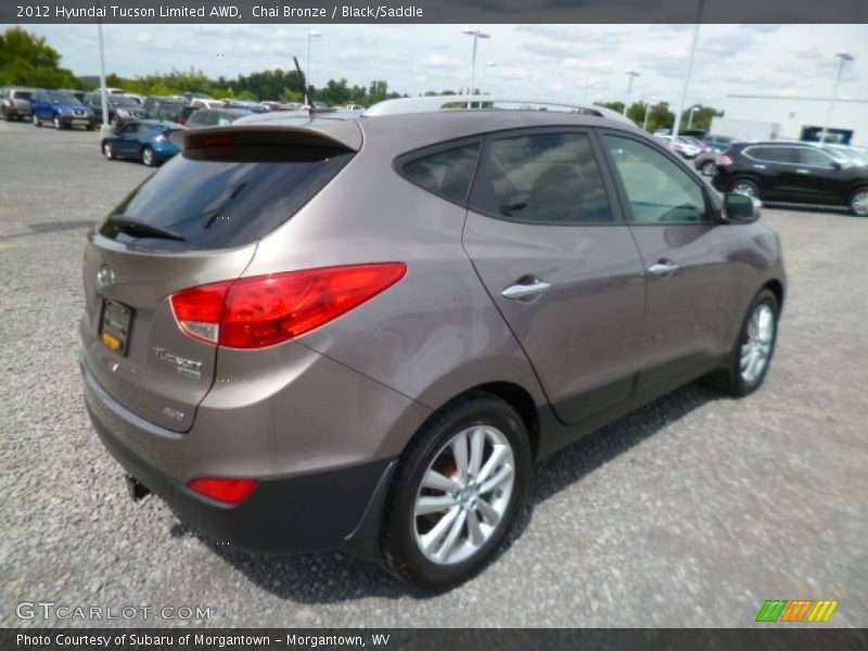Chai Bronze / Black/Saddle 2012 Hyundai Tucson Limited AWD