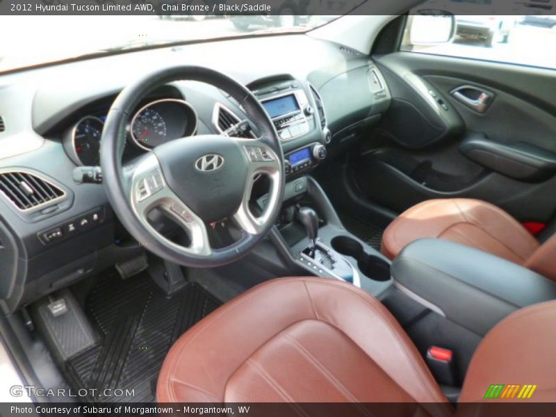 Chai Bronze / Black/Saddle 2012 Hyundai Tucson Limited AWD