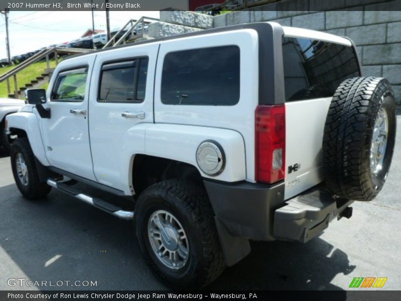 Birch White / Ebony Black 2007 Hummer H3