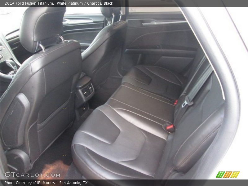 White Platinum / Charcoal Black 2014 Ford Fusion Titanium