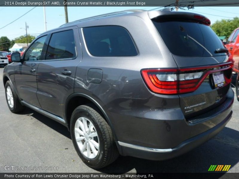 Granite Crystal Metallic / Black/Light Frost Beige 2014 Dodge Durango SXT AWD