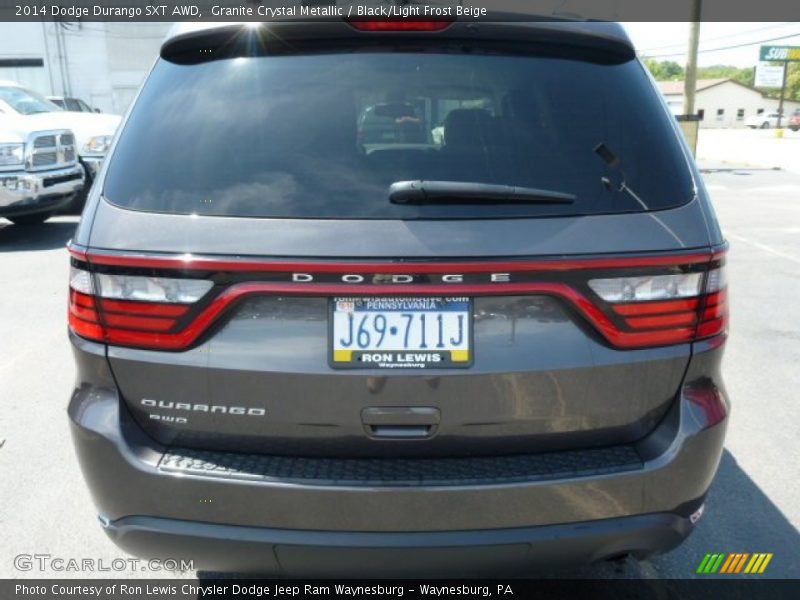 Granite Crystal Metallic / Black/Light Frost Beige 2014 Dodge Durango SXT AWD