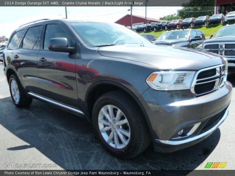 Granite Crystal Metallic / Black/Light Frost Beige 2014 Dodge Durango SXT AWD