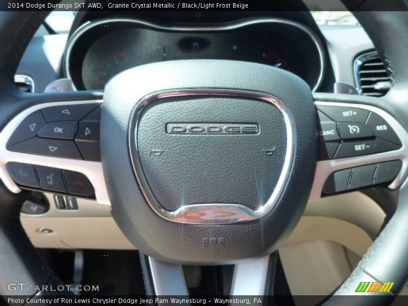 Granite Crystal Metallic / Black/Light Frost Beige 2014 Dodge Durango SXT AWD
