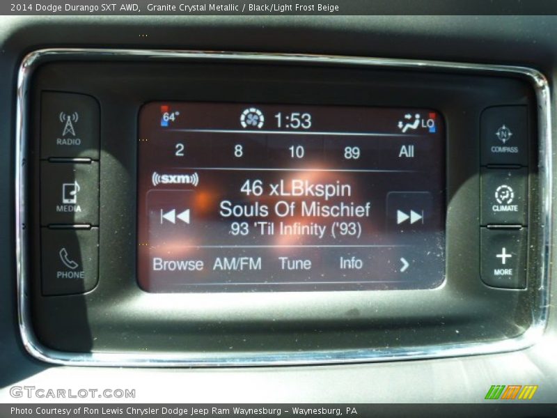 Granite Crystal Metallic / Black/Light Frost Beige 2014 Dodge Durango SXT AWD