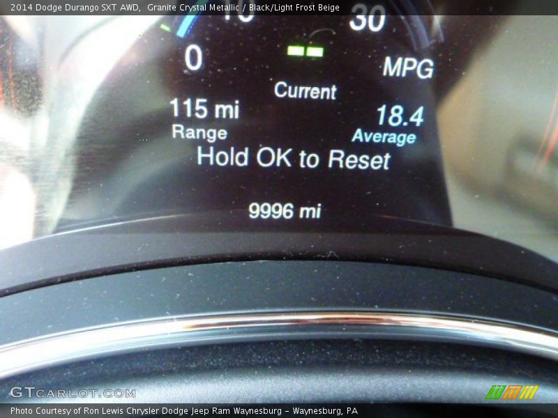 Granite Crystal Metallic / Black/Light Frost Beige 2014 Dodge Durango SXT AWD