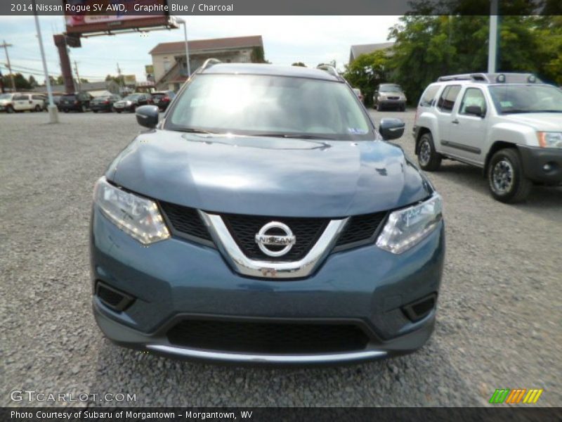 Graphite Blue / Charcoal 2014 Nissan Rogue SV AWD