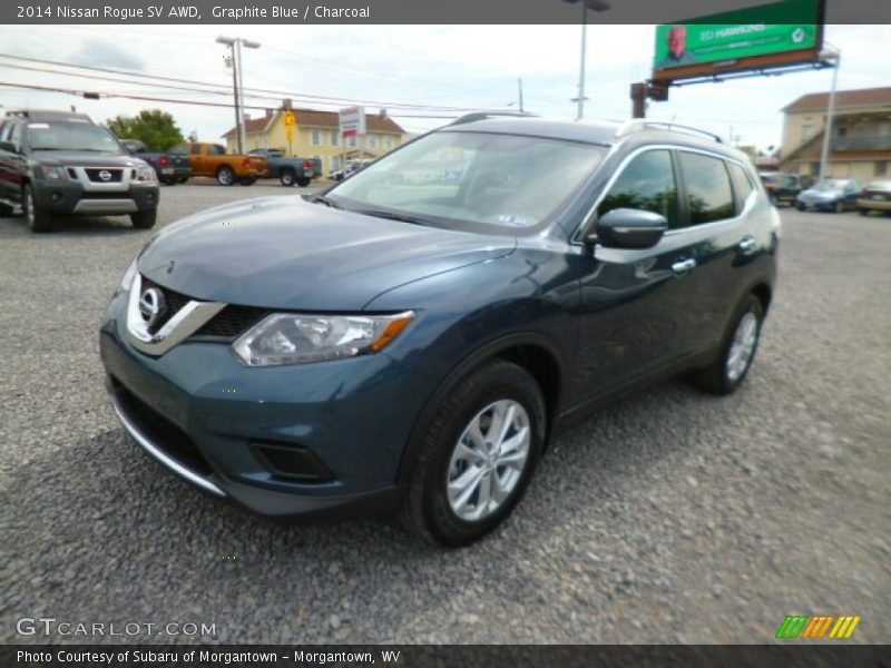 Graphite Blue / Charcoal 2014 Nissan Rogue SV AWD