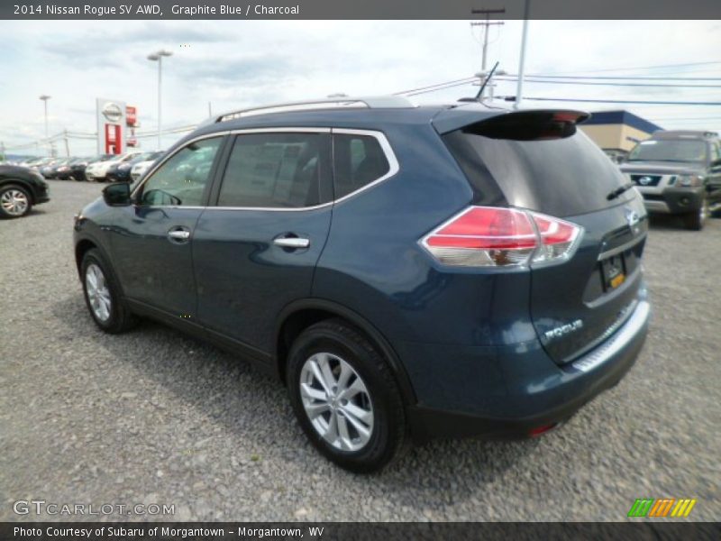 Graphite Blue / Charcoal 2014 Nissan Rogue SV AWD