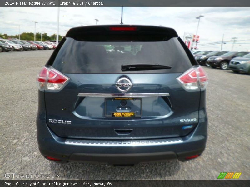 Graphite Blue / Charcoal 2014 Nissan Rogue SV AWD