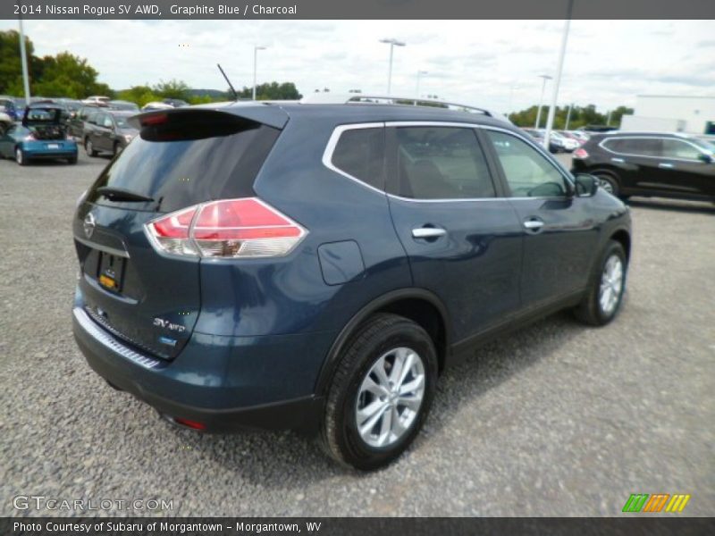 Graphite Blue / Charcoal 2014 Nissan Rogue SV AWD