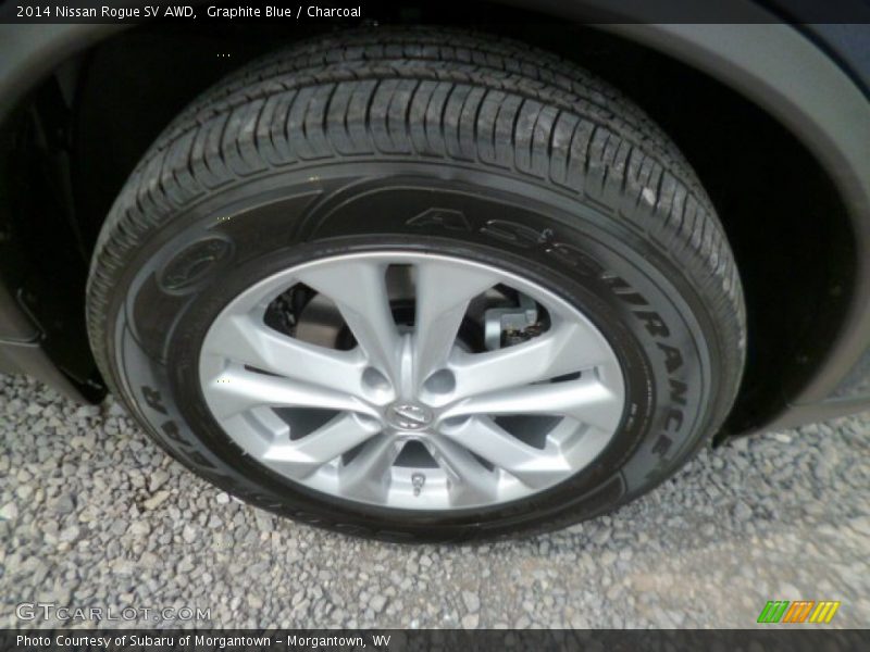 Graphite Blue / Charcoal 2014 Nissan Rogue SV AWD