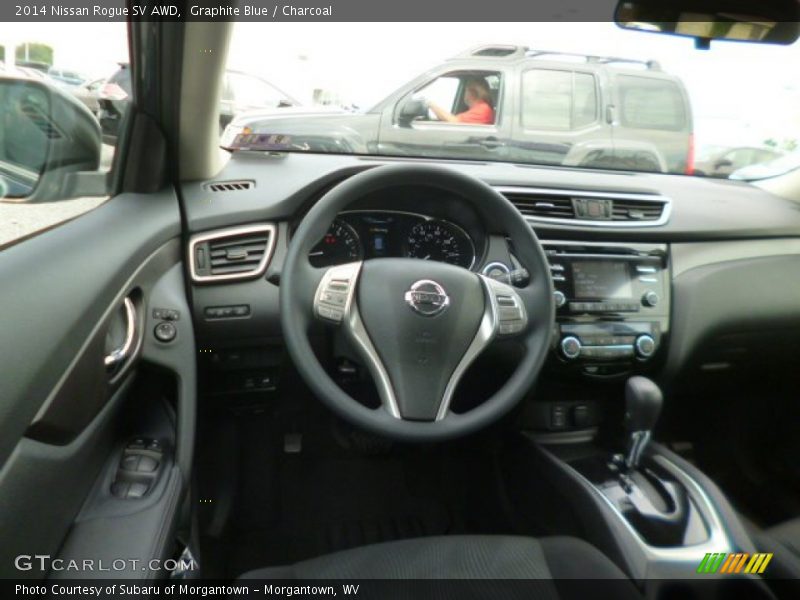 Graphite Blue / Charcoal 2014 Nissan Rogue SV AWD