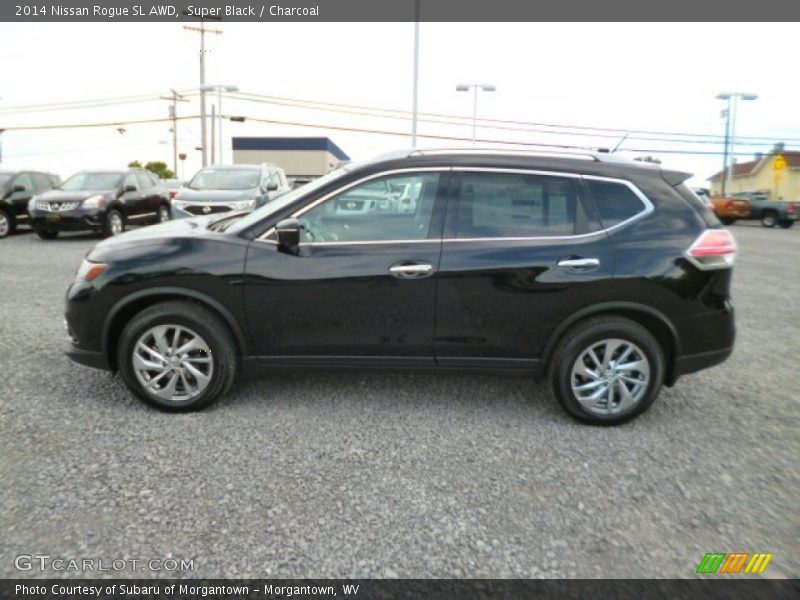 Super Black / Charcoal 2014 Nissan Rogue SL AWD