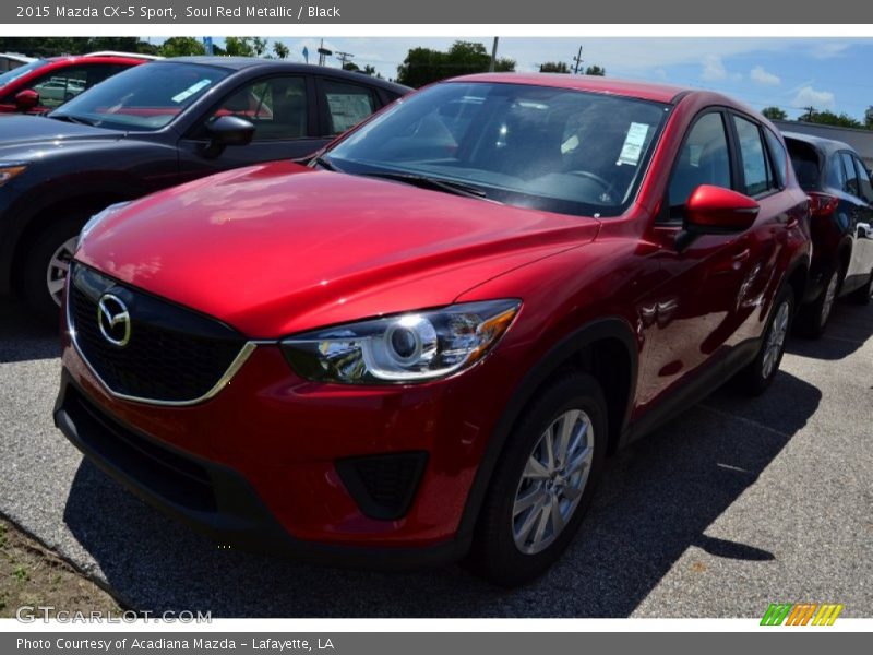 Soul Red Metallic / Black 2015 Mazda CX-5 Sport