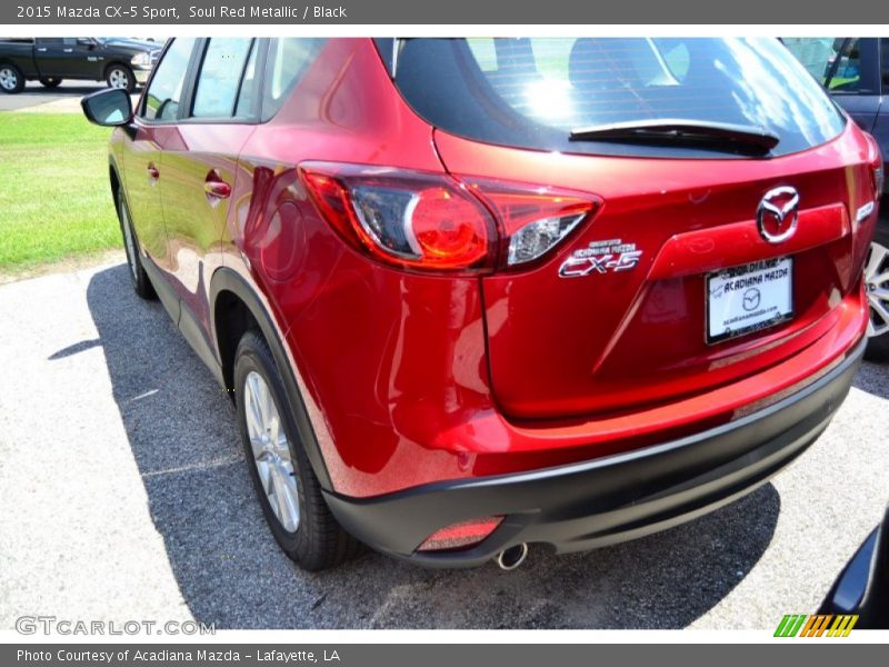 Soul Red Metallic / Black 2015 Mazda CX-5 Sport